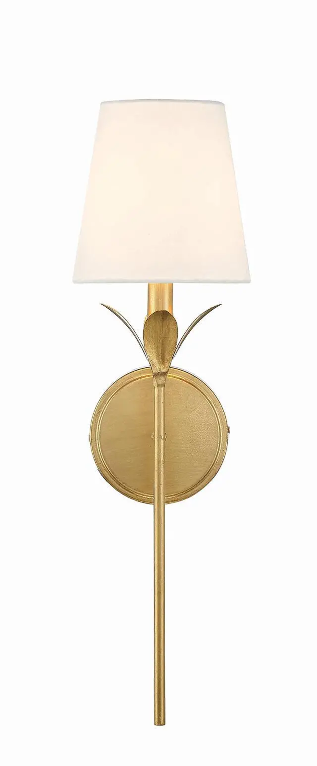 Alt view image 2 of 6 - Broche 6'' Antique Gold Sconce