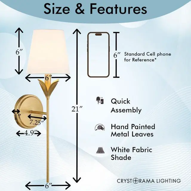 Alt view image 3 of 6 - Broche 6'' Antique Gold Sconce
