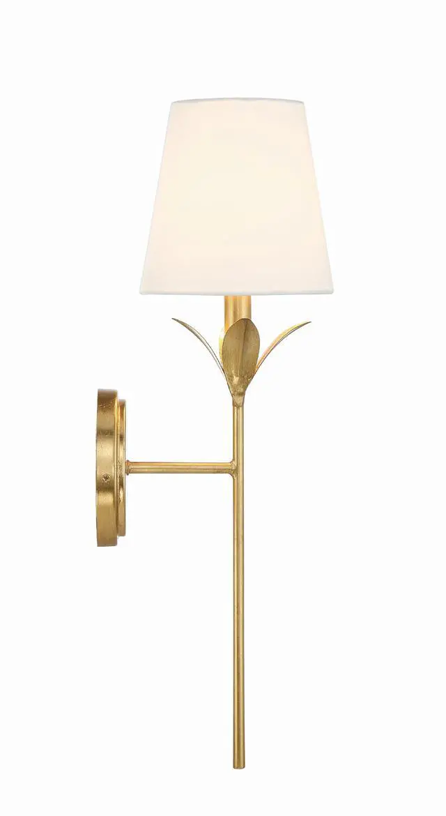 Alt view image 4 of 6 - Broche 6'' Antique Gold Sconce