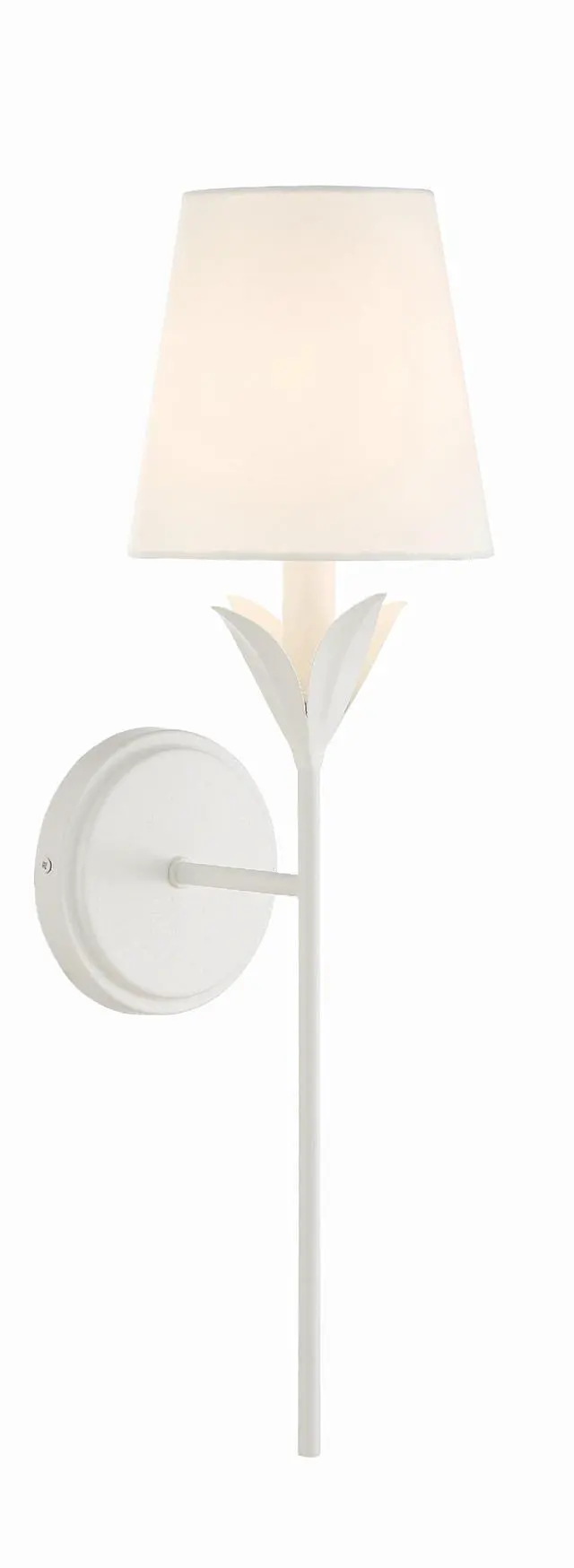 Main image of Broche 6'' Matte White Sconce
