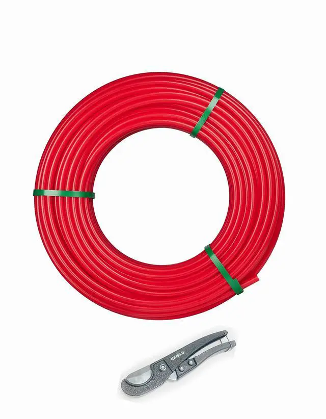 Main image of 1 Inch 100 ft Pex A Pipe/Tubing RED for Potable Water-Plumbing Application with a Pipe Cutter (Red),(ZR100)