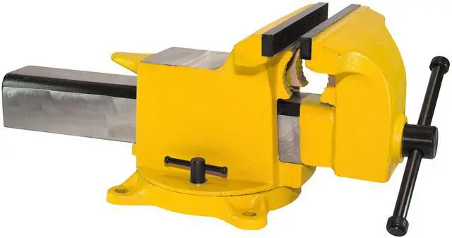 Main image of Yost Vises 910-HV 10" High-Visibility Heavy Duty Steel Bench Vise