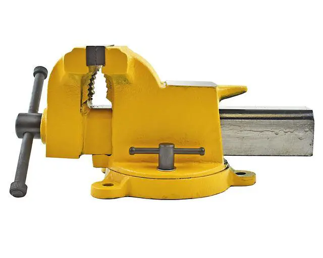 Alt view image 6 of 6 - Yost Vises 910-HV 10" High-Visibility Heavy Duty Steel Bench Vise