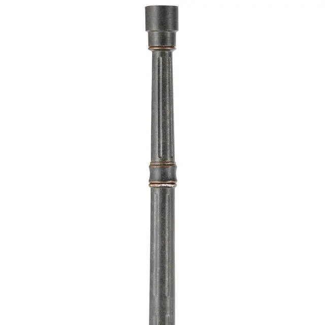 Alt view image 2 of 5 - Hepworth Traditional Outdoor Light Post and Cap Base Veranda Bronze 76 3/4" Accessory for Post Exterior House Porch Patio Outside Deck Yard Garden Driveway Home Lawn Walkway