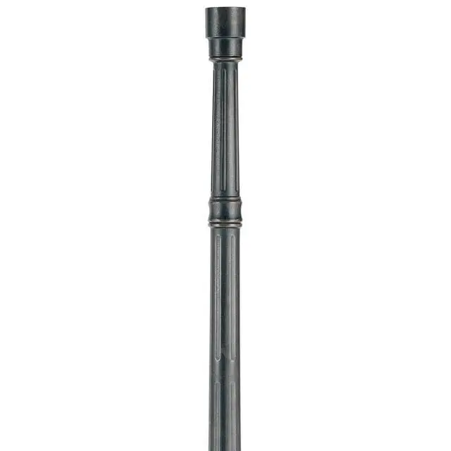 Alt view image 2 of 5 - Hepworth Traditional Outdoor Post Light Pole and Cap Base Classic Bronze Brown 76 3/4" Accessory for Exterior House Porch Patio Deck Yard Garden Driveway Home Lawn Walkway