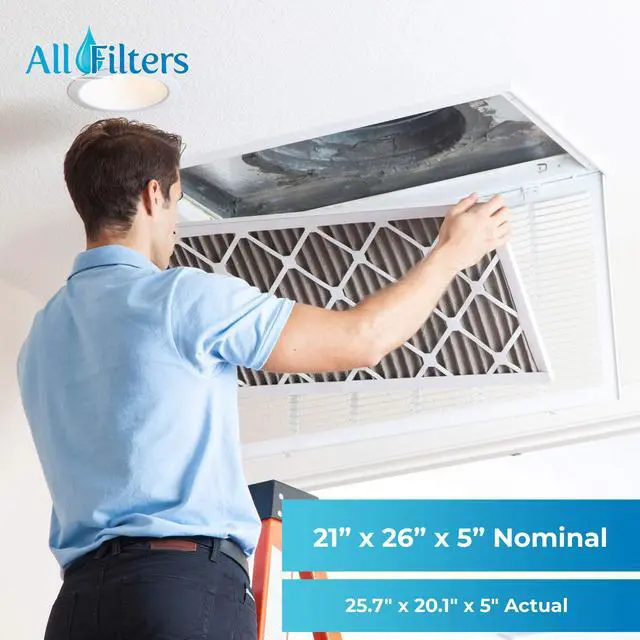 Alt view image 2 of 5 - 21x26x5 MERV 13 Trane BAYFTAH26M Aftermarket Filters 2 Pack White
