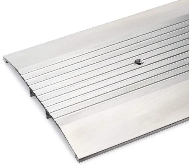 Main image of 7" Wide x 1/2" Heavy Duty Corrugated Aluminum Threshold Made in USA (8 FT (96 3/4") Long)