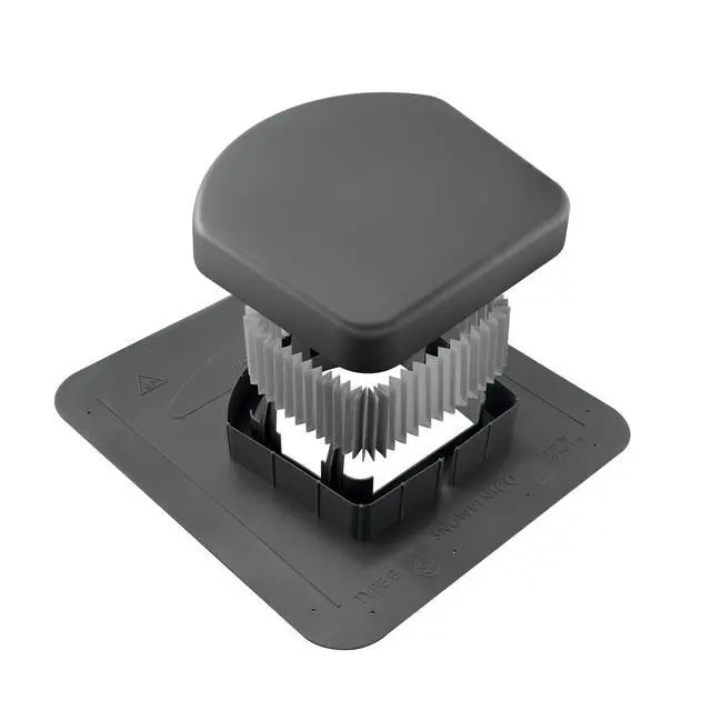Alt view image 3 of 4 - Upper Roof Exhaust Vent, 50 sq. in. (Gray) Package of 6