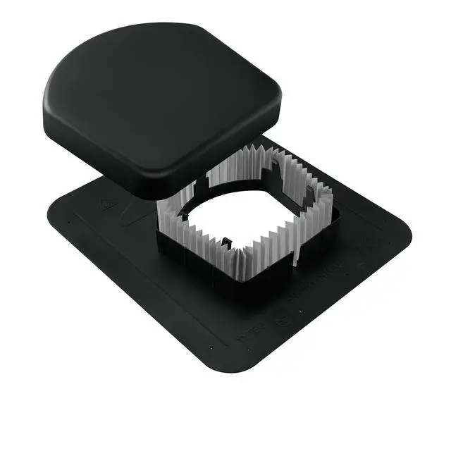 Alt view image 4 of 4 - Upper Roof Exhaust Vent, 50 sq. in. (Black) Package of 6
