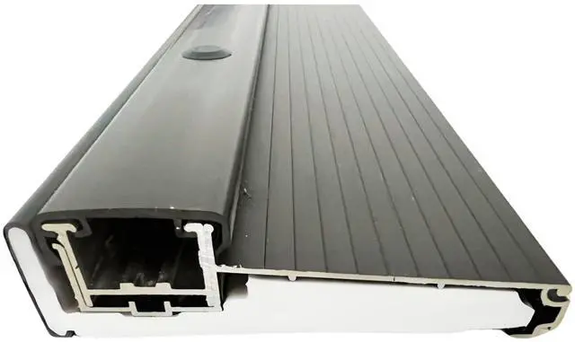 Main image of KC Hardware Black Adjustable Aluminum Threshold, Short Width, Hidden Screw Design, Heavy-Duty Exterior Door Threshold for Residential & Commercial Doorways, Adapts Seamlessly to Door Height (72 Inch)