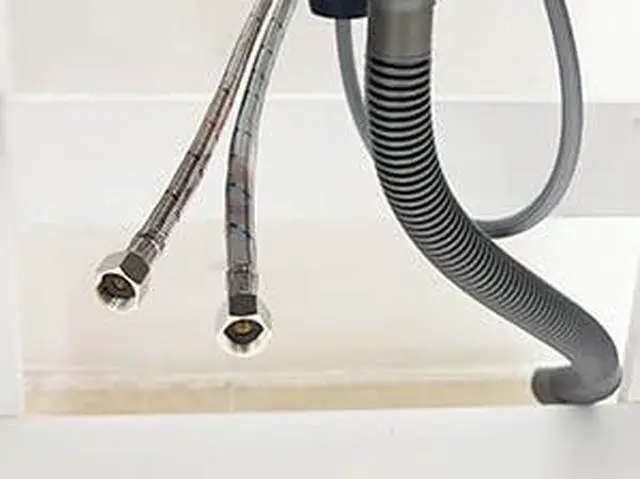 Alt view image 6 of 6 - 's 24-Inch Laundry Sink comes with a pull-out sprayer faucet and Brown cabinet. This stainless steel utility sink with cabinet is ideal for laundry and utility rooms, kitchens