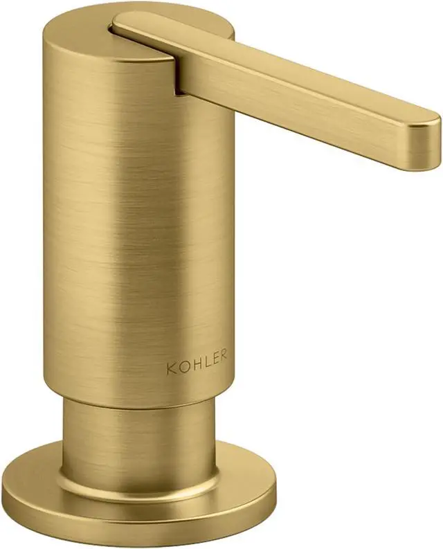 Main image of Components Soap Lotion Dispenser, Vibrant Brushed Moderne Brass