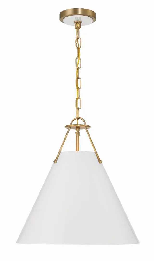 Alt view image 2 of 6 - Xavier 16'' Vibrant Gold Pendant
