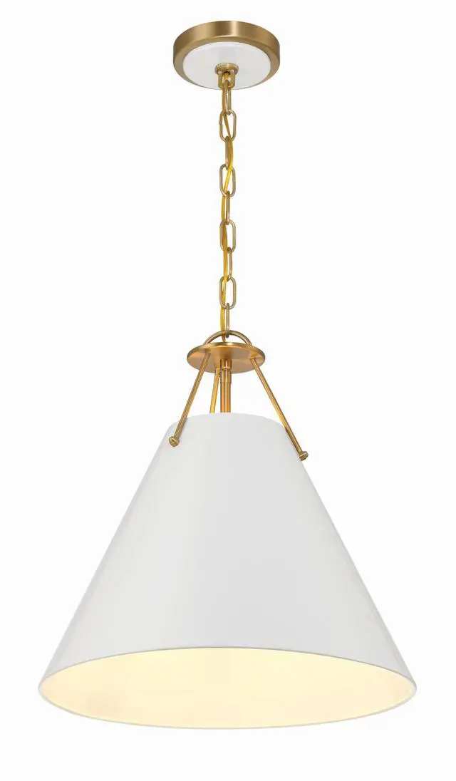 Alt view image 3 of 6 - Xavier 16'' Vibrant Gold Pendant