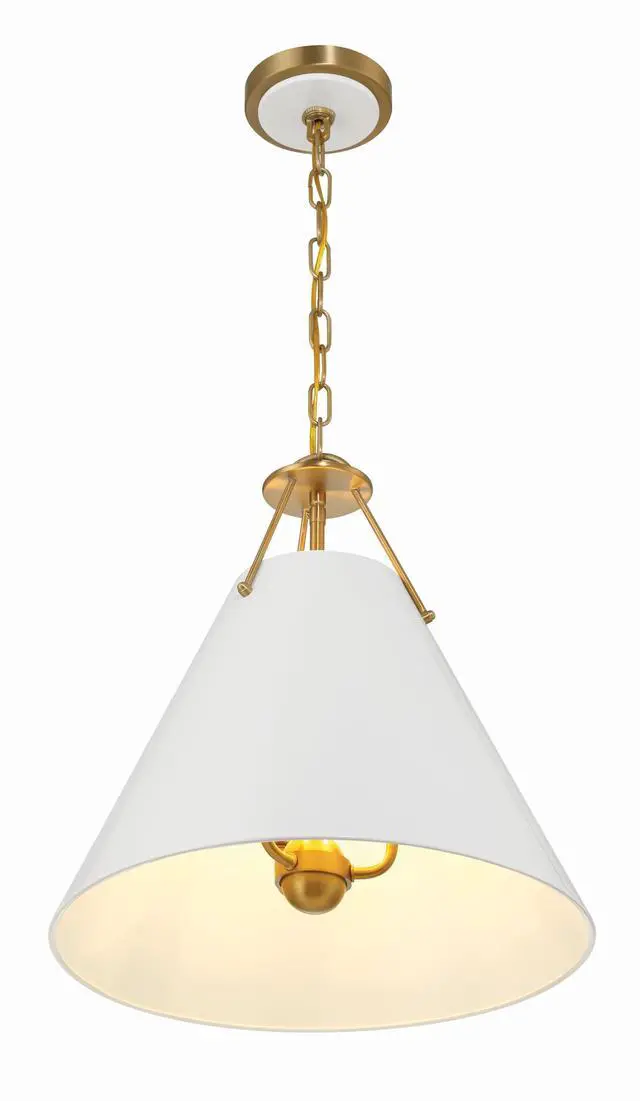 Alt view image 4 of 6 - Xavier 16'' Vibrant Gold Pendant