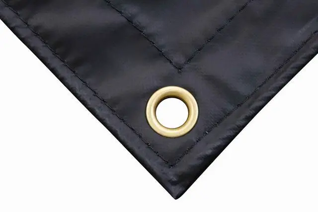 Alt view image 5 of 6 - 2 Pack 10'x12' Heavy Duty Smoke Tarp for Flatbed Truck - 18 Ounce Vinyl - Load Covering Tarp Protects Your Cargo from Exhaust Smoke & Dirt - Water Resistant