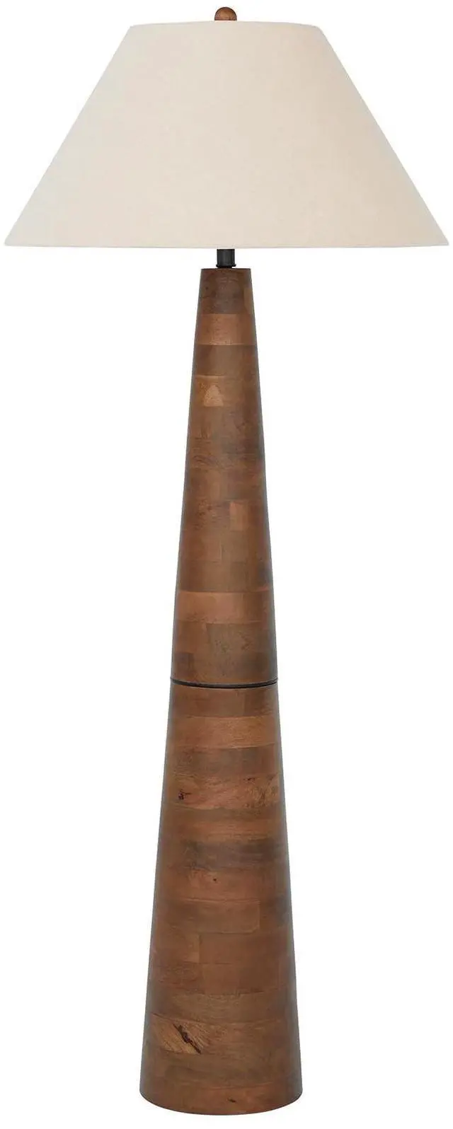 Main image of Danset Contemporary Wood Floor Lamp with 3-Way Switch, Light Brown