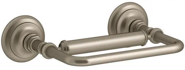 Main image of K-72573-BV Artifacts Pivoting toilet tissue holder, Vibrant Brushed Bronze 3.50 x 4.63 x 6.75 inches