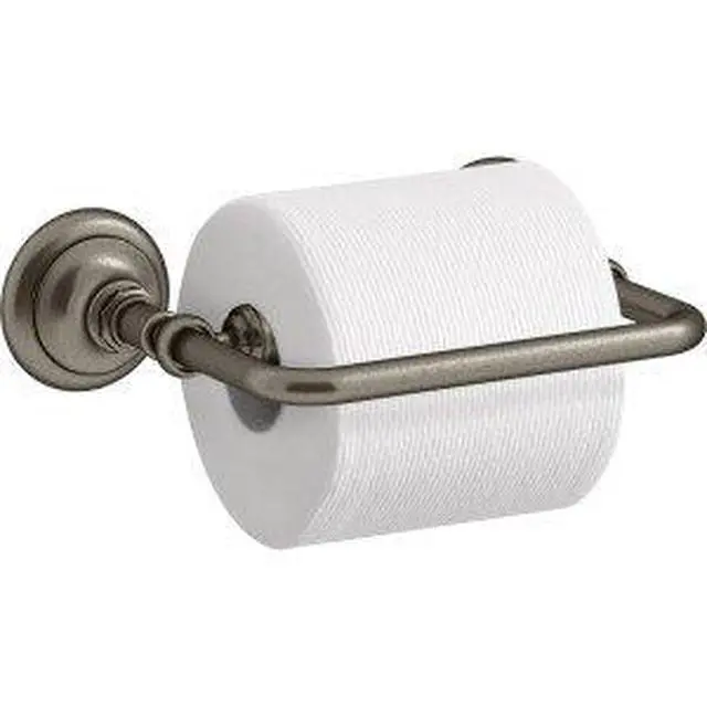 Alt view image 3 of 4 - K-72573-BV Artifacts Pivoting toilet tissue holder, Vibrant Brushed Bronze 3.50 x 4.63 x 6.75 inches