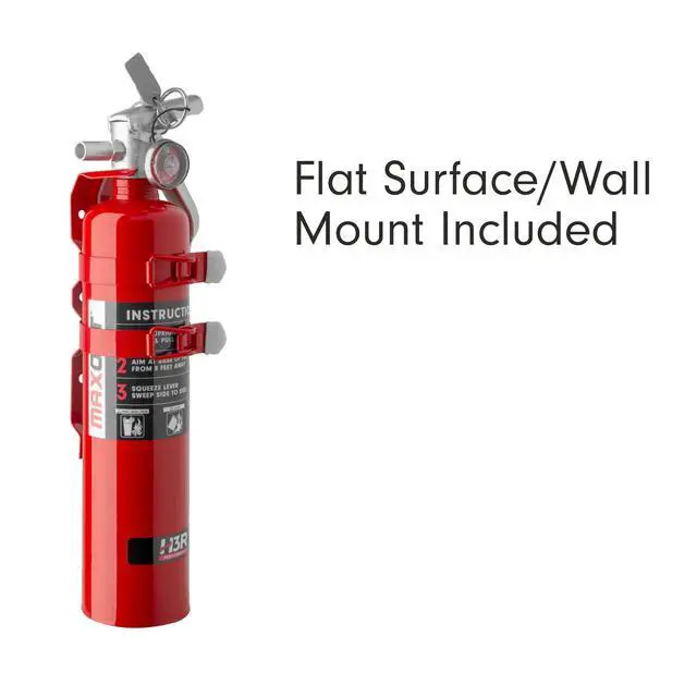 Alt view image 4 of 6 - MaxOut ABC Fire Extinguisher for Vehicle, Marine & Home Safety | Car, Truck, Off-Road, UTV, RV, Boat | Refillable Dry Chemical | Mounting Bracket | UL Listed, USCG Approved | 2.5 lbs Red