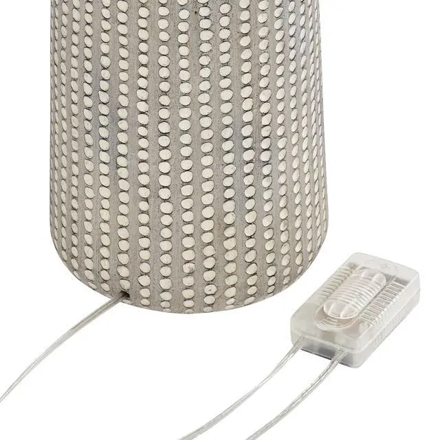 Alt view image 6 of 6 - Leisa Mid Century Modern Coastal Southwest Bohemian 64 1/2" Tall Standing Floor Lamp Foot Switch Natural Hammered Pattern Living Room Bedroom House Reading Office Home Décor