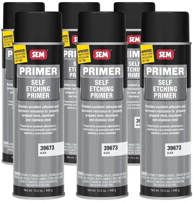 Main image of Black Self Etching Primer 15.5 oz. (6/Pack)