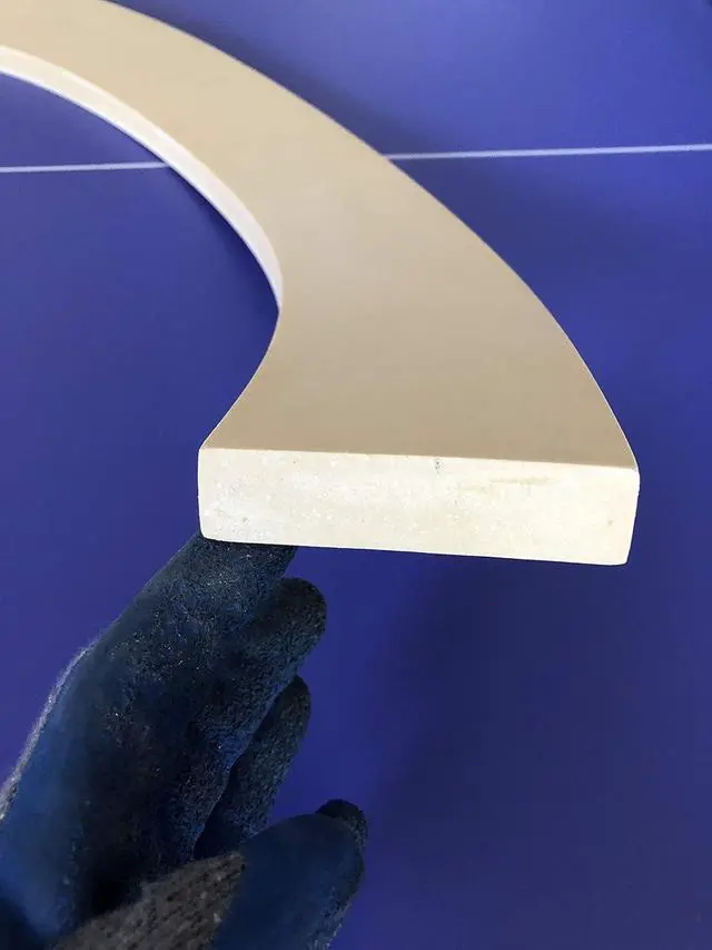 Alt view image 4 of 6 - #1X4: Flexible Flat Stock Casing Molding: 3/4" Thick x 3-1/2" Wide - PRE Curved to fit Specific Size Half Round Arches (67" Diameter up to 84" Diameter)