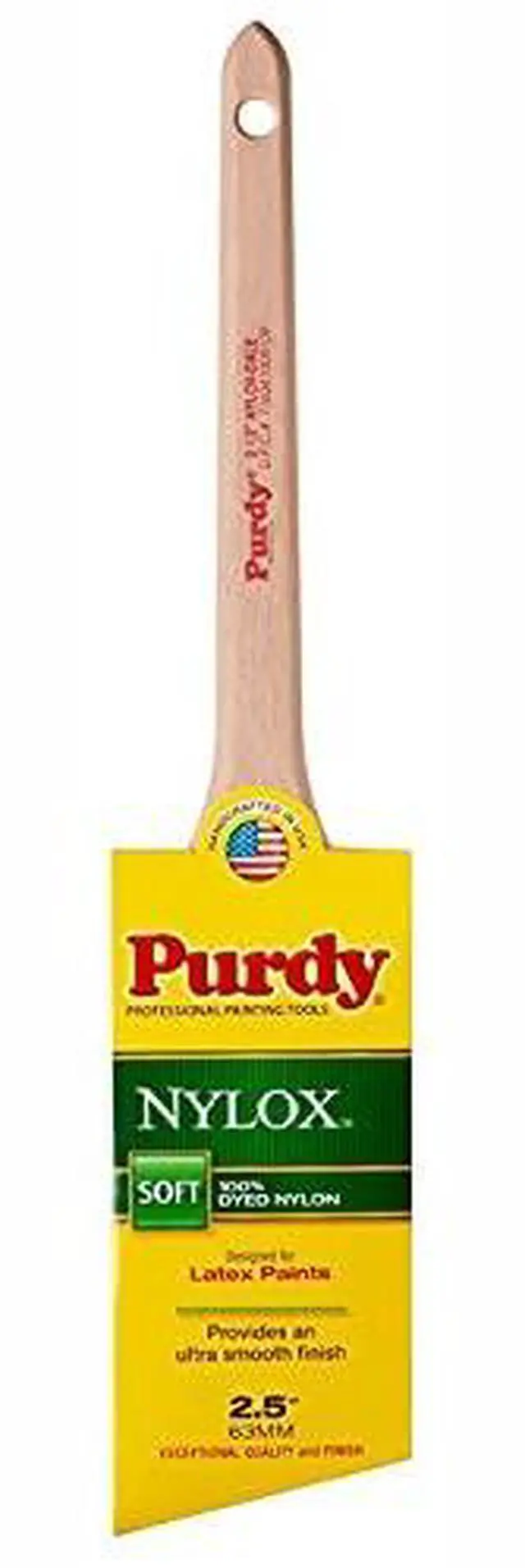 Main image of 6-Pack of 2-1/2 144080225 Nylox Dale Angled Sash Paint Brush, Tynex Nylon