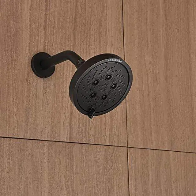 Alt view image 3 of 6 - S-6000-MB-E175 Vector Multi-Function Matte Black, 1.75 GPM Adjustable Shower Head