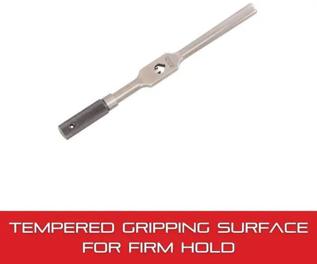 Alt view image 4 of 5 - Tap Wrench with Tempered Gripping Surfaces - 3/16-1/2" Capacity Tap Size, 9" Body Length, 5/32-9/32" Square Shank - 91B