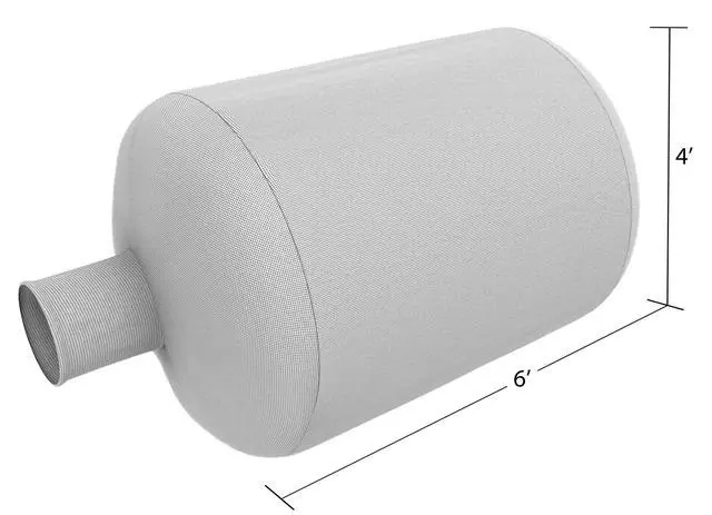 Alt view image 2 of 6 - (20) Heavy Duty Insulation Vacuum Bags by - Size 6 ft x 4 ft - Holds EST 75 Cubic Feet - Low Dust Bag