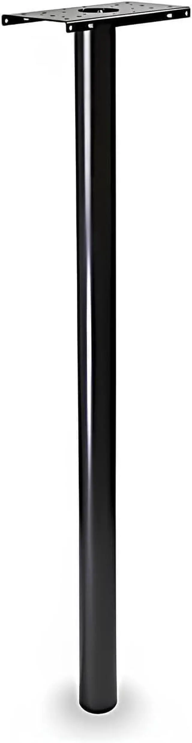 Alt view image 3 of 6 - Black Jumbo Size Rural Mailbox, 3175 cu-in Capacity, Galvanized Steel, Powder-Coated, 15 in. H x 11.69 in. W x 24.82 in. L (Black, Mailbox with Post Kit)