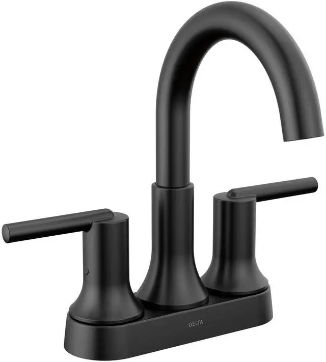 Main image of Faucet Trinsic Matte Black Bathroom Faucet, Bathroom Sink Faucet, Centerset, Diamond Seal Technology, Metal Drain Assembly, Matte Black 2559-BLMPU-DST