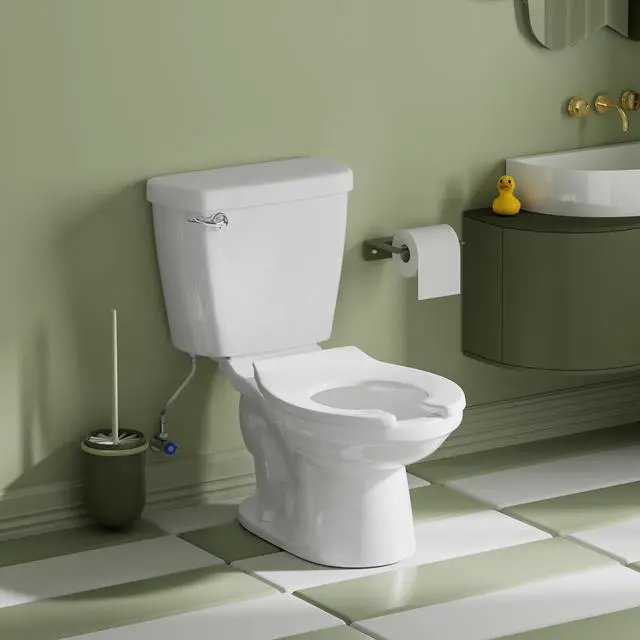 Main image of Kids Toilet for Bathroom, 10 Inch Ceramic Baby Potty Training with Toilet Bowls, Children Toilets for Daycares,Welfare Home, Kid's Room-10.5" Bowl Height