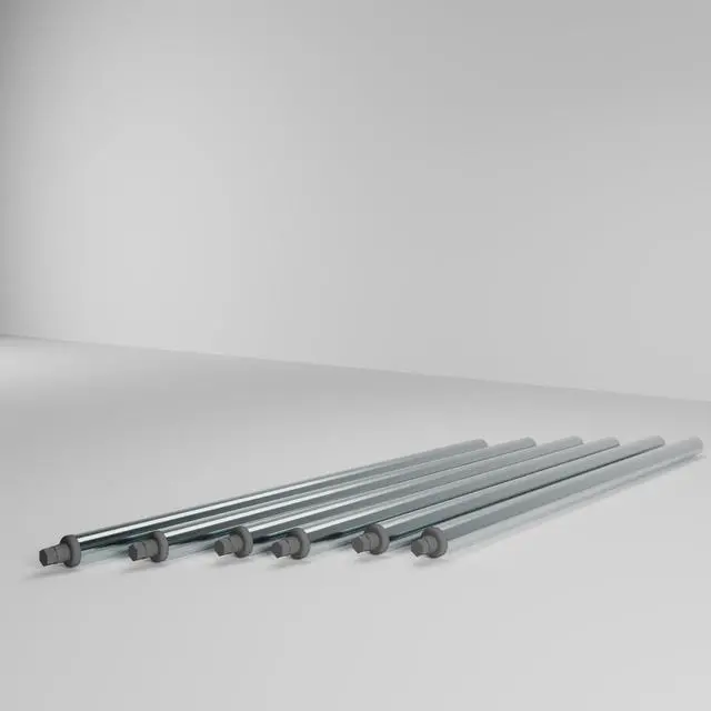 Alt view image 6 of 6 - Galvanized Steel Legs for Work Tables (35" Legs, 6 Pack)
