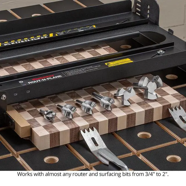 Alt view image 6 of 6 - Rout-N-Plane Bench Top Board Mill XL, 24 Inch Capacity, Router Sled For Flattening & Surfacing Cutting Boards, Glued-Up Panels, USA Made