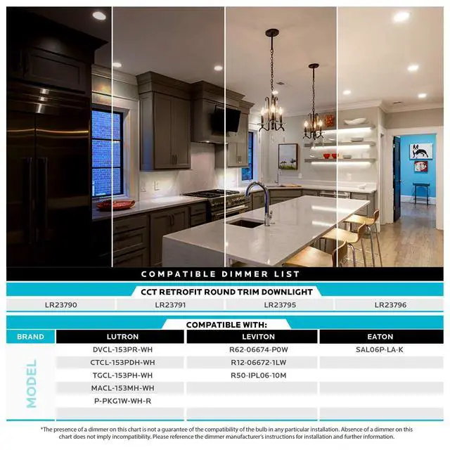 Alt view image 6 of 6 - 4 Inch LED Recessed Can Lights, 10W=60W, CCT Color Selectable 2700K | 3000K | 3500K | 4000K | 5000K, Dimmable Retrofit Downlights, 750 Lumens, Energy Star, Wet Rated, Baffle Trim (12 Pack)