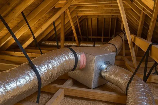Alt view image 2 of 3 - HVAC Insulated Flex Duct R8, 14-Inch Diameter x 25-Feet, Ventilation Hose for Heating, Cooling, AC, and HVAC Systems