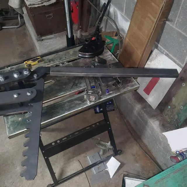 Alt view image 5 of 6 - Tube and Pipe Bender Black Oxide Coating Steel Manual Hand Bender Tubing Tube Bender Pipe Bender Replace for WFB2