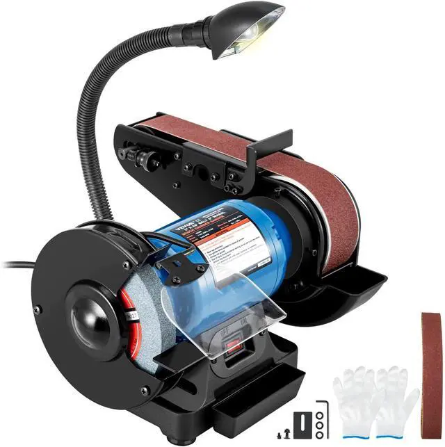 Main image of 2IN1 2" Belt Grinder for Knife Making, 6" Belt Sander, 3450RPM Belt and Disc Bench Sander 90° Belt Holder with Sturdy Base and LED Working Lamp