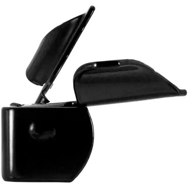 Alt view image 4 of 6 - Black Wall Mount 1-3/8" Flat Back Butterfly Latch - CASE Qty 25
