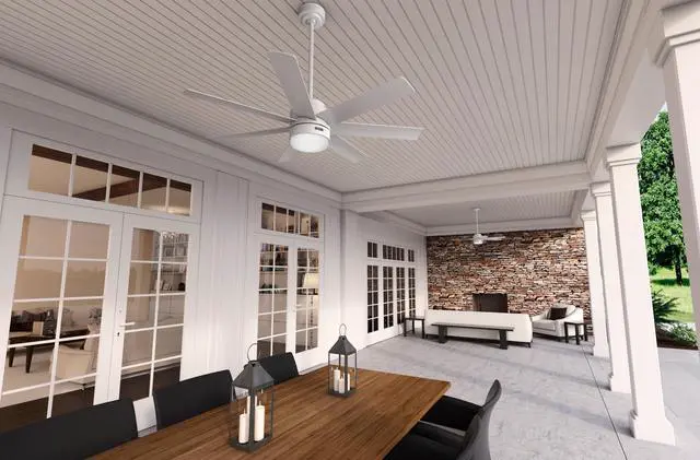 Alt view image 3 of 6 - Brazos Outdoor with LED Light 52 inch Fresh White - Fresh White
