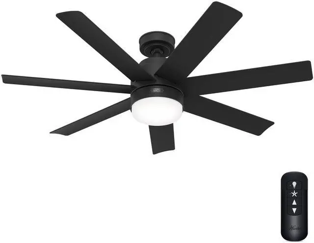 Main image of Brazos Outdoor with LED Light 52 inch Matte Black - Matte Black