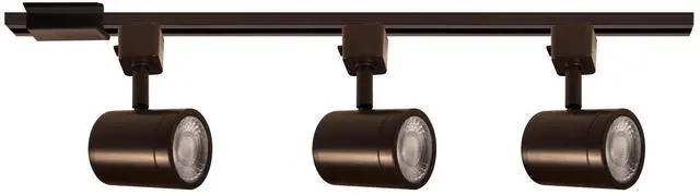 Main image of Charge 8010 LED 27W 3 Light Track Kit with Floating Canopy Feed and 4Ft Track with End Caps 5-CCT Selectable Heads Fully Dimmable in Dark Bronze