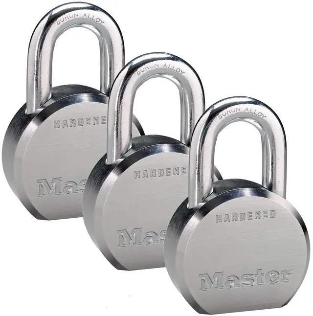 Main image of (3) High Security Pro Series Keyed Alike Padlocks w/6 Keys, 6230NKA-3 w/BumpStop Technology