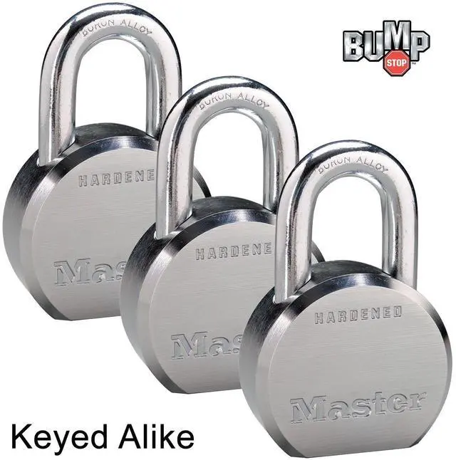 Alt view image 2 of 3 - (3) High Security Pro Series Keyed Alike Padlocks w/6 Keys, 6230NKA-3 w/BumpStop Technology