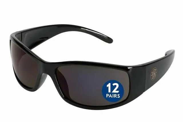 Main image of ® Elite Safety Glasses (21303), Smoke Lenses, Black Frame, Unisex Sunglasses for Men and Women (Qty 12)