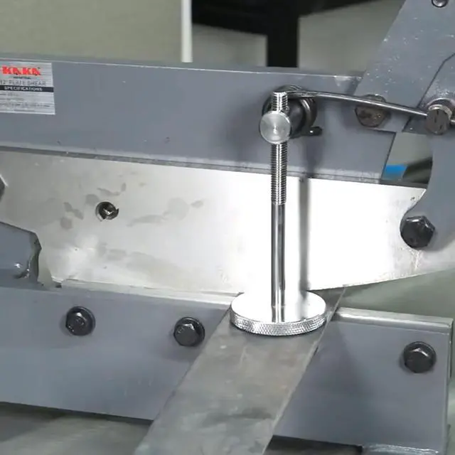 Alt view image 3 of 6 - Sheet Metal Cutter - 10 inch Manual Plate Shear HS-10 | 0.51 inch Round Steel Capacity | Bench-Mount Throatless Design
