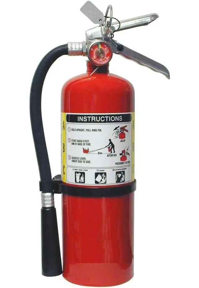 Alt view image 2 of 6 - 5lb ABC Dry Chemical Fire Extinguisher with Heavy Duty Vehicle Bracket