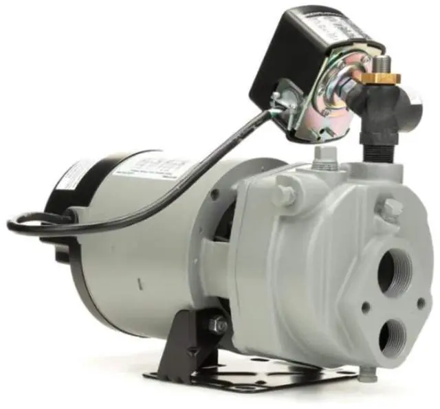 Main image of JHU05 1/2 HP Cast Iron Convertible Jet Pump for Shallow or Deep Wells, Made in the USA using a Majority of U.S. Content
